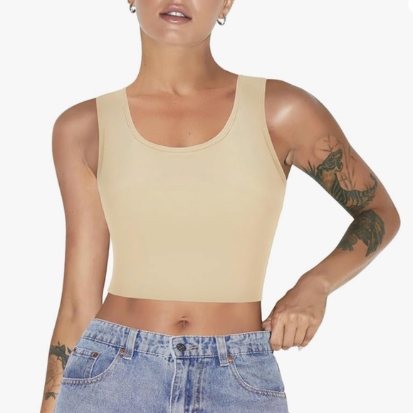 LODAY Women Transgender Tomboy FTM Elastic Chest Binder Bra Pullover Tank Top S - Picture 1 of 5